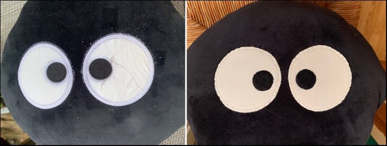 Floria W.'s Soot Sprite before & after treatment