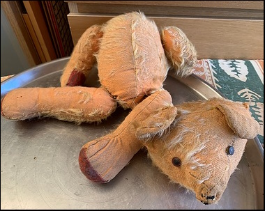 Gary C.'s Bear before treatment Gary C.'s Bear before treatment