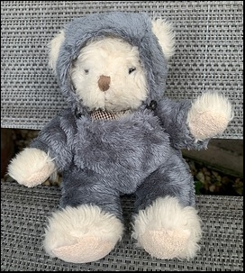 Fluffy Bear's brother trying his onesie on Fluffy Bear's brother trying his onesie on
