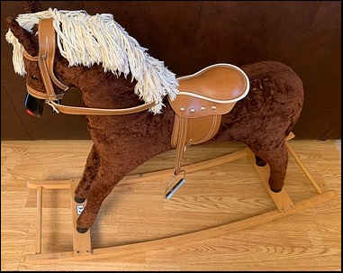 Ros L.'s Rocking Horse before treatment