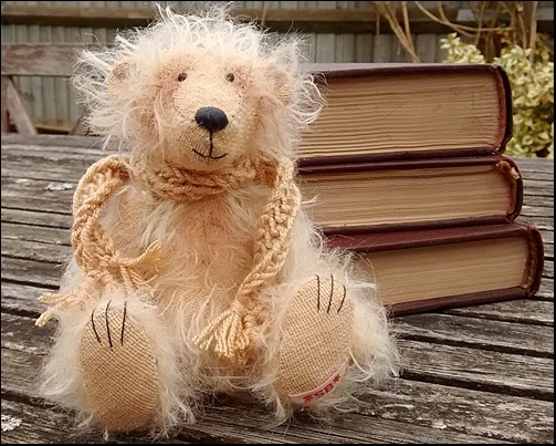 Aleksandr with his poetry books