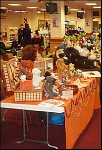 Sasha's Bears stall at the Brighton Christmas Teddy Fair