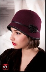 Burgundy cloche