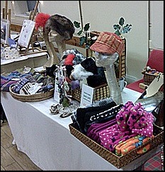Sasha's stall at Christmas Fair in Checkendon