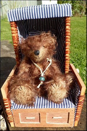 Dylan on his lounge chair