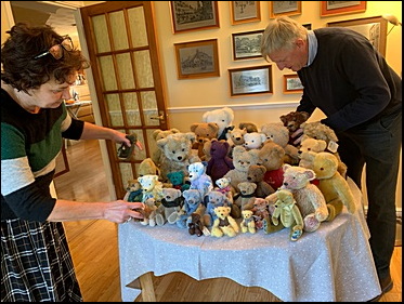 Hard to fit all the teddies on one table