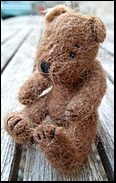 Felted alpaca bear