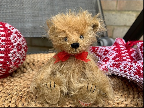 Harry with Christmas decorations