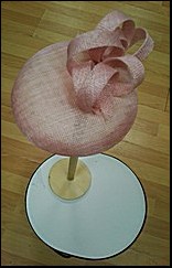 Pink fascinator