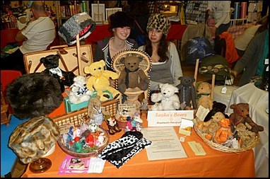 Shona & Sonya at Sasha's Bears stall at The Hill