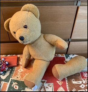 K.'s Bear before treatment