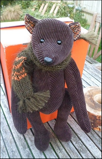 Sidney on the garden table