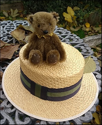 Sophie on a boater hat