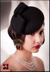 Black percher hat